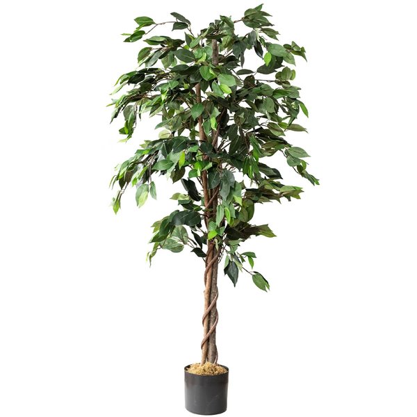 Forever Leaf 5 ft. Silk Ficus Tree FL02102
